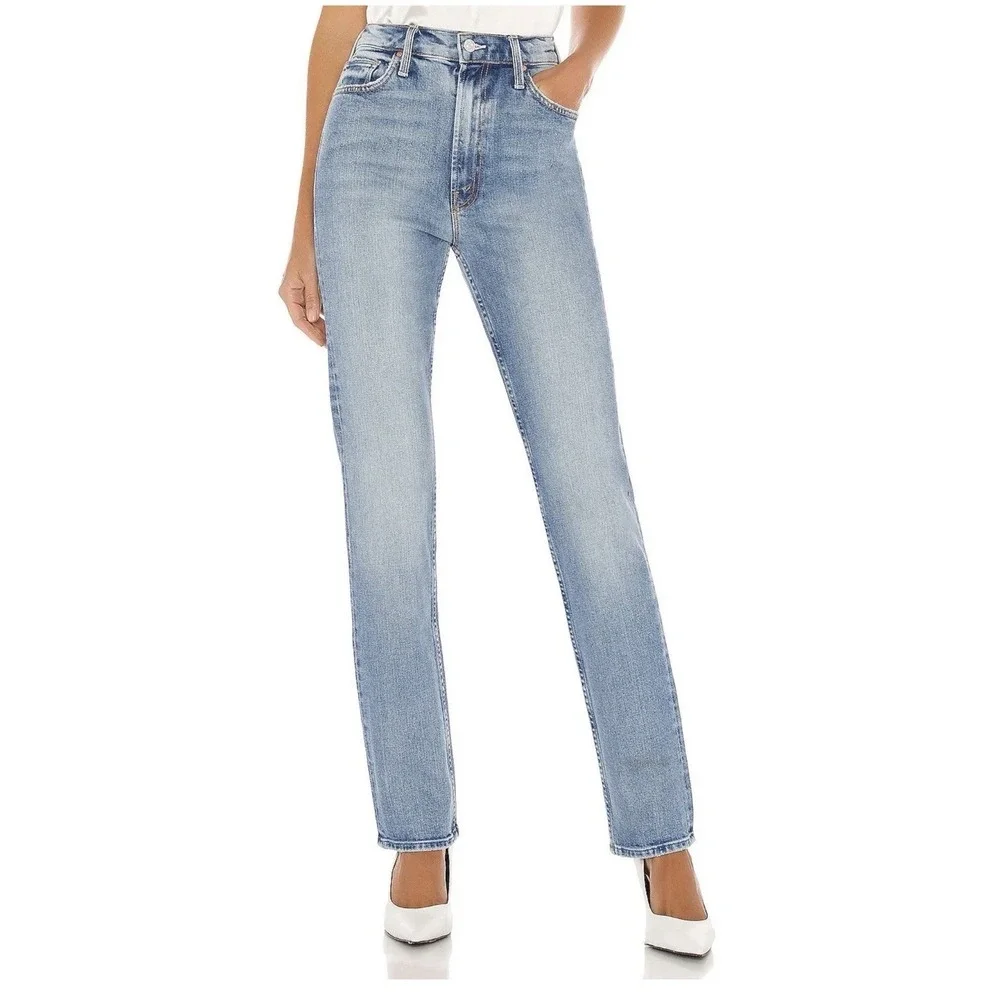 MOTHER Superior Womens Size 27 High Waisted Rider Skimp Jeans Give It Up Wash - Picture 2 of 16